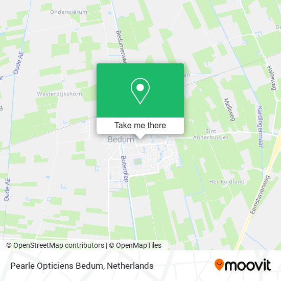 Pearle Opticiens Bedum map