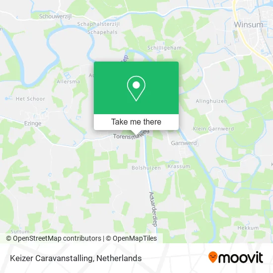 Keizer Caravanstalling map