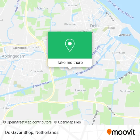 De Gaver Shop map