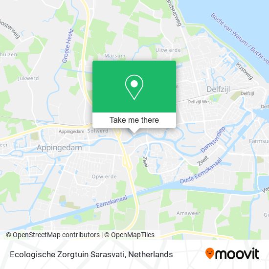 Ecologische Zorgtuin Sarasvati map