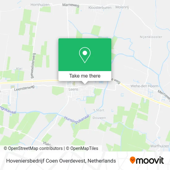 Hoveniersbedrijf Coen Overdevest map