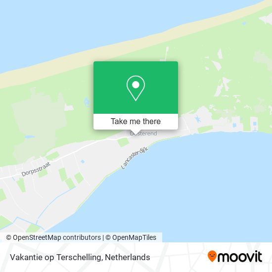 Vakantie op Terschelling map
