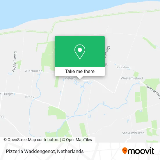 Pizzeria Waddengenot map
