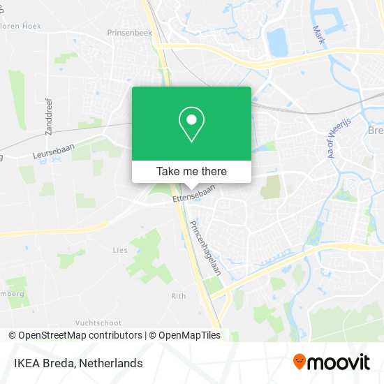 IKEA Breda map