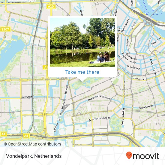 Vondelpark map