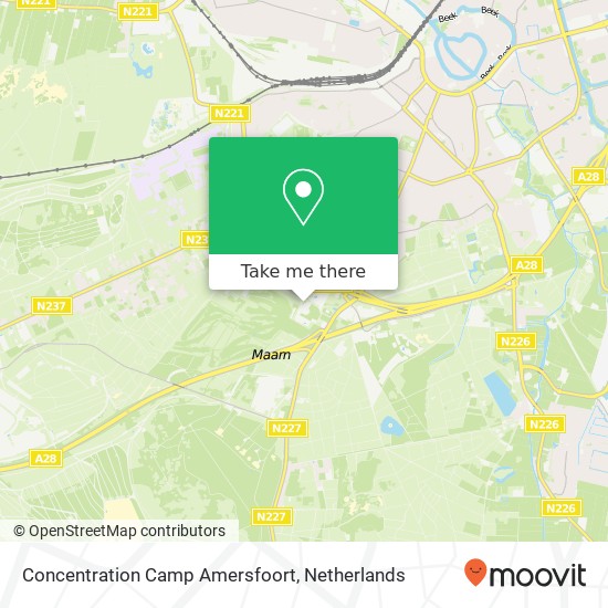 Concentration Camp Amersfoort Karte