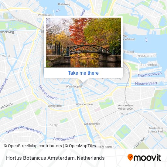 Hortus Botanicus Amsterdam map