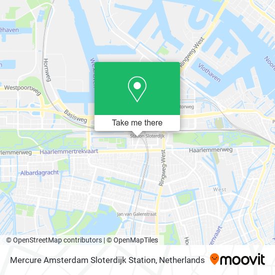 Mercure Amsterdam Sloterdijk Station map