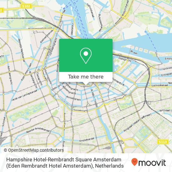 Hampshire Hotel-Rembrandt Square Amsterdam (Eden Rembrandt Hotel Amsterdam) map