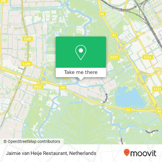 Jaimie van Heije Restaurant map