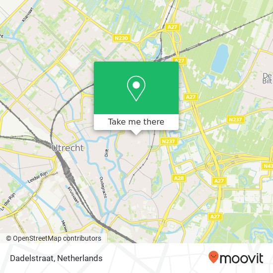 Dadelstraat map