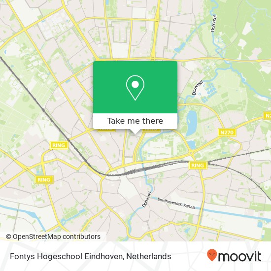 Fontys Hogeschool Eindhoven Karte