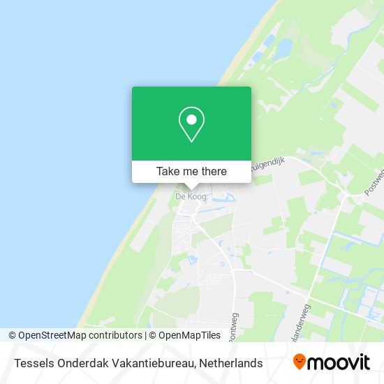 Tessels Onderdak Vakantiebureau map