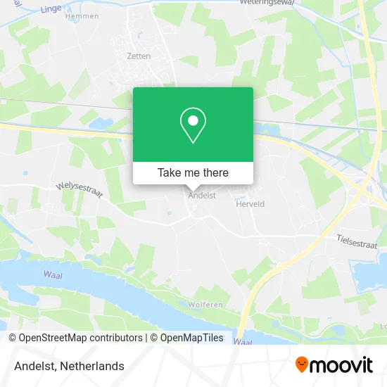 Andelst map
