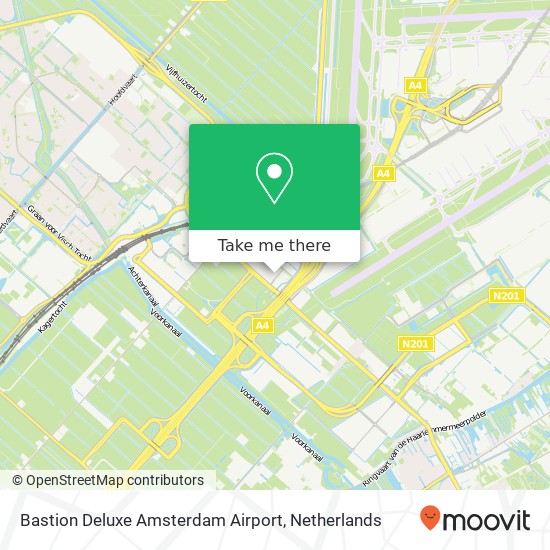 Bastion Deluxe Amsterdam Airport map