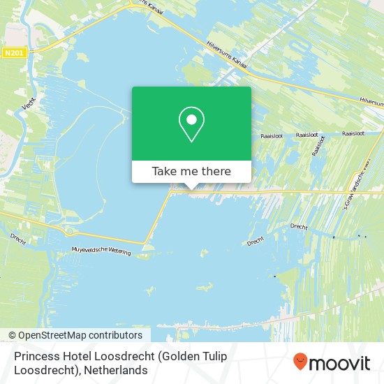 Princess Hotel Loosdrecht (Golden Tulip Loosdrecht) map