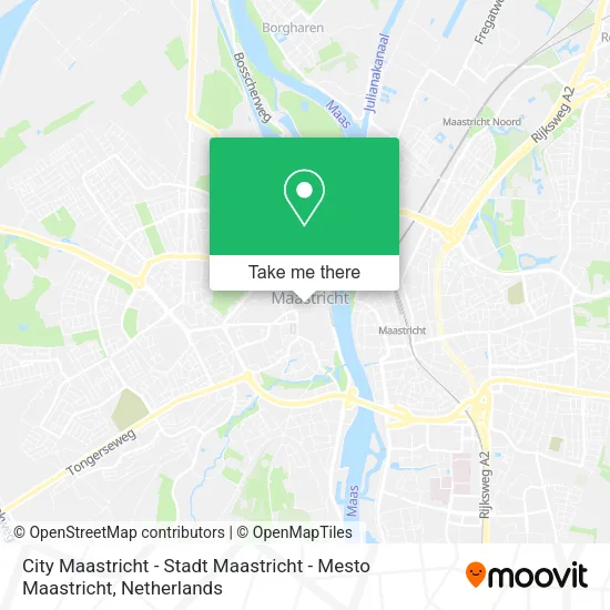 City Maastricht - Stadt Maastricht - Mesto Maastricht Karte