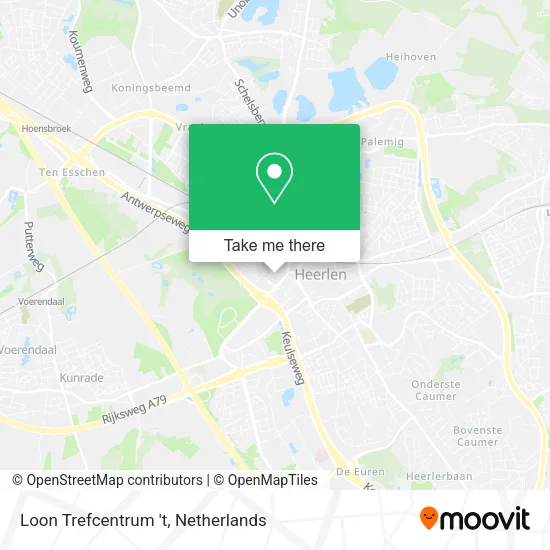 Loon Trefcentrum 't map