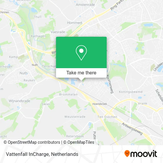 Vattenfall InCharge map