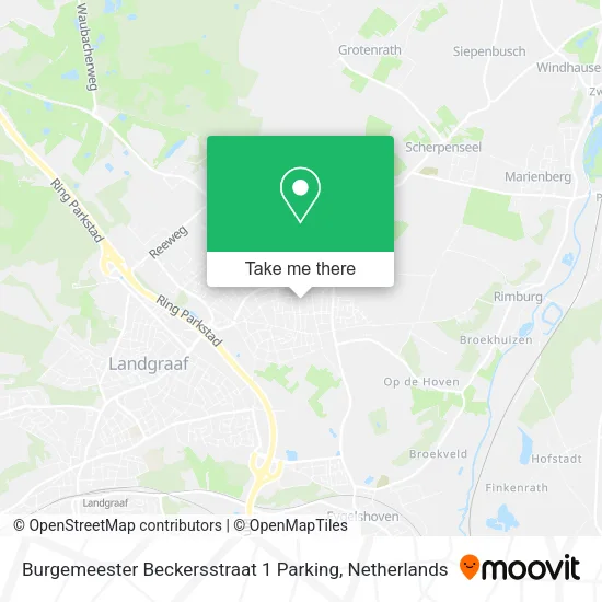Burgemeester Beckersstraat 1 Parking map