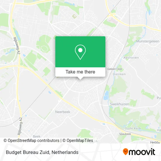 Budget Bureau Zuid map