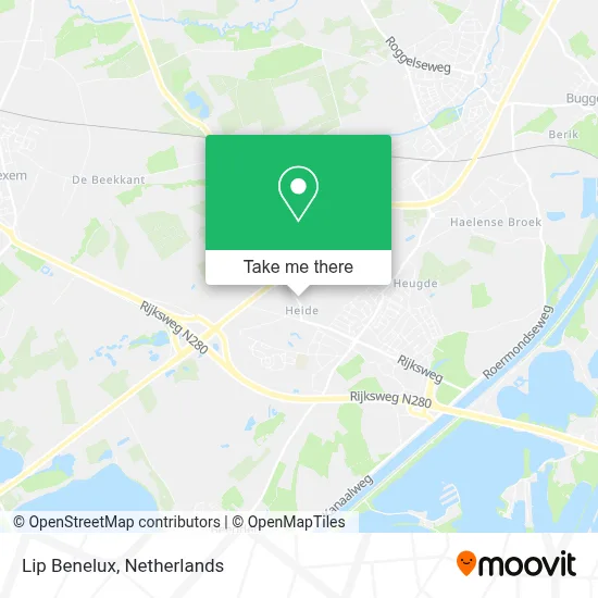 Lip Benelux map