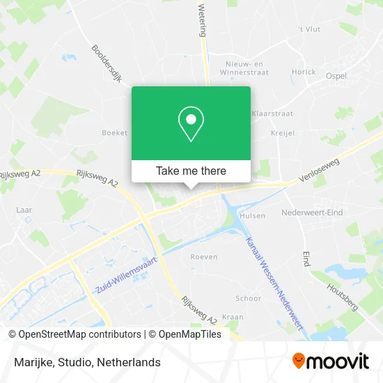 Marijke, Studio map