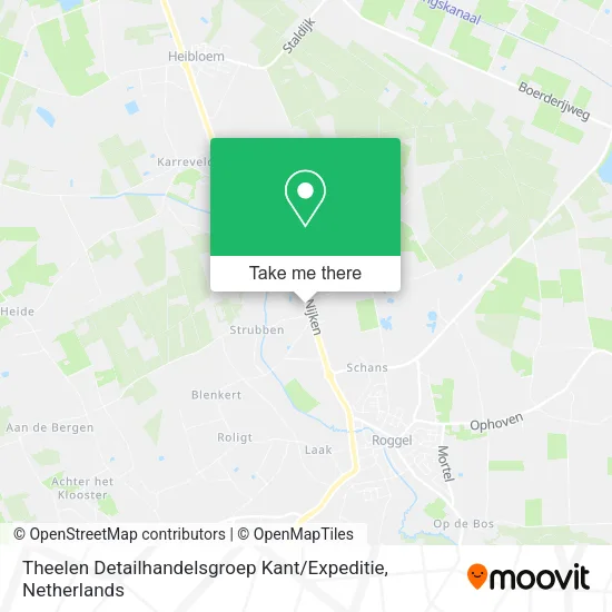 Theelen Detailhandelsgroep Kant / Expeditie Karte