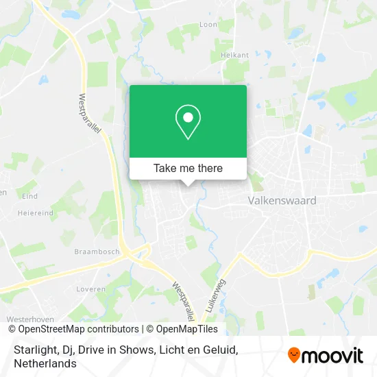 Starlight, Dj, Drive in Shows, Licht en Geluid map