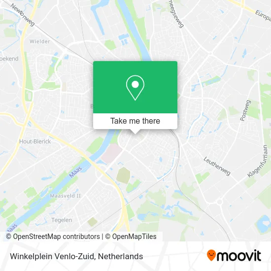 Winkelplein Venlo-Zuid map
