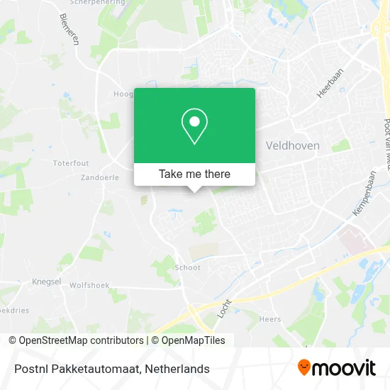 Postnl Pakketautomaat map