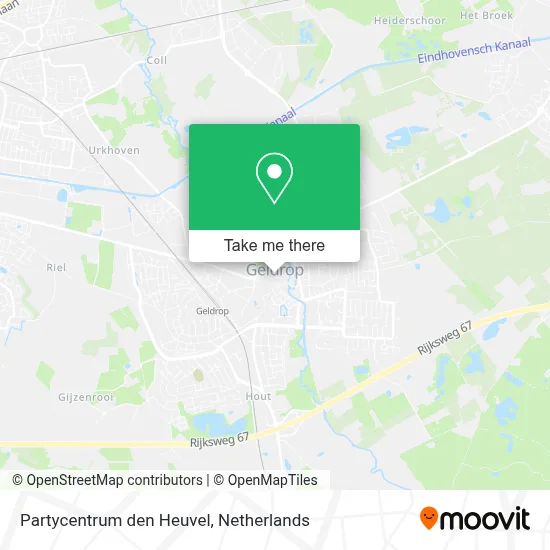 Partycentrum den Heuvel map