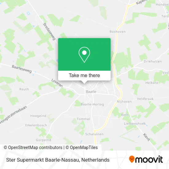 Ster Supermarkt Baarle-Nassau map