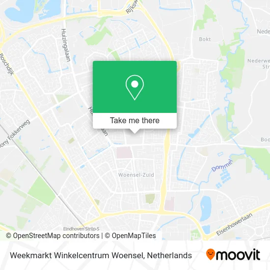 Weekmarkt Winkelcentrum Woensel map