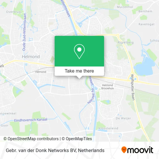 Gebr. van der Donk Networks BV map