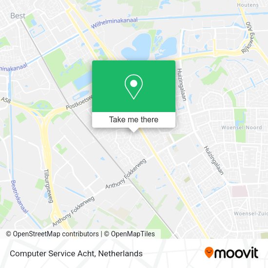 Computer Service Acht map