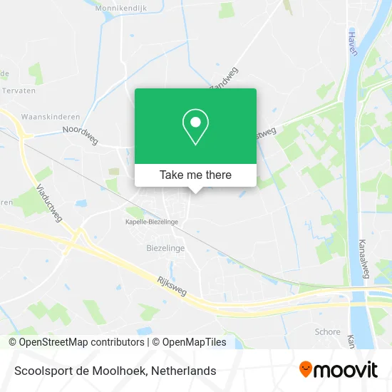 Scoolsport de Moolhoek map
