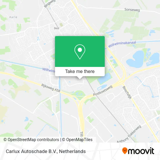 Carlux Autoschade B.V. Karte