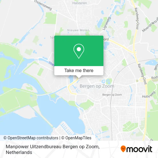 Manpower Uitzendbureau Bergen op Zoom Karte