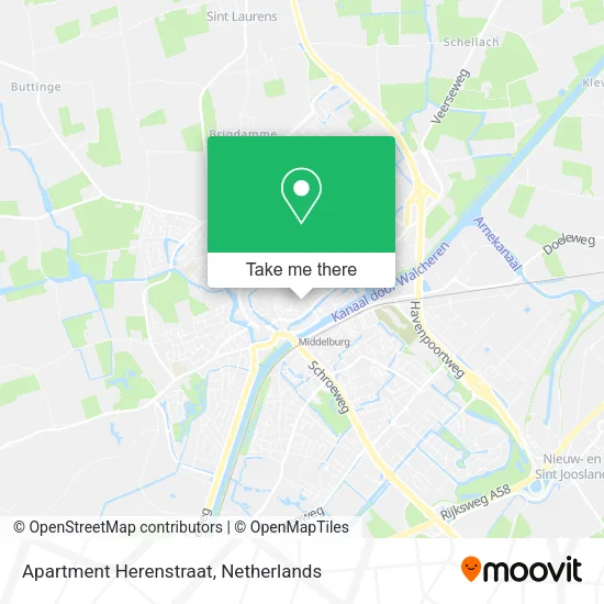 Apartment Herenstraat Karte