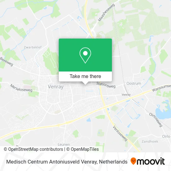 Medisch Centrum Antoniusveld Venray map