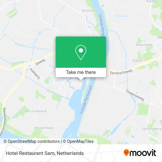 Hotel Restaurant Sam map