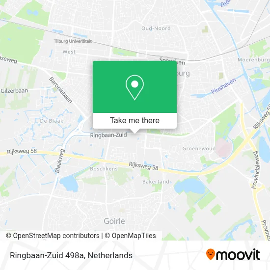 Ringbaan-Zuid 498a map