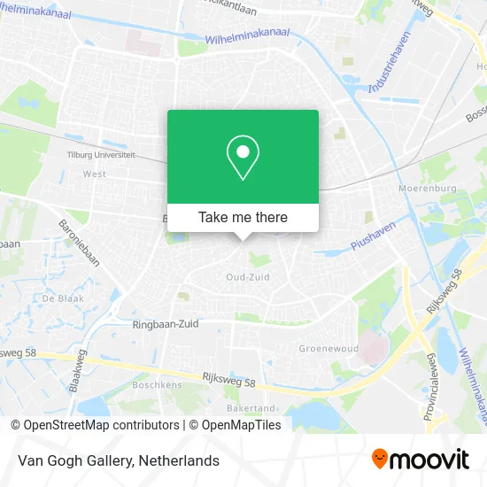 Van Gogh Gallery map