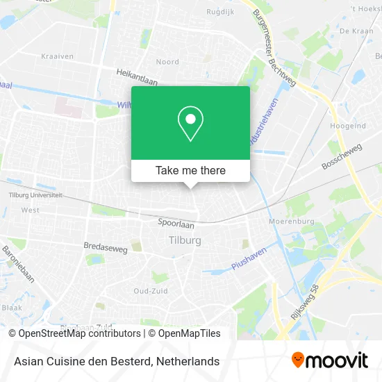 Asian Cuisine den Besterd map