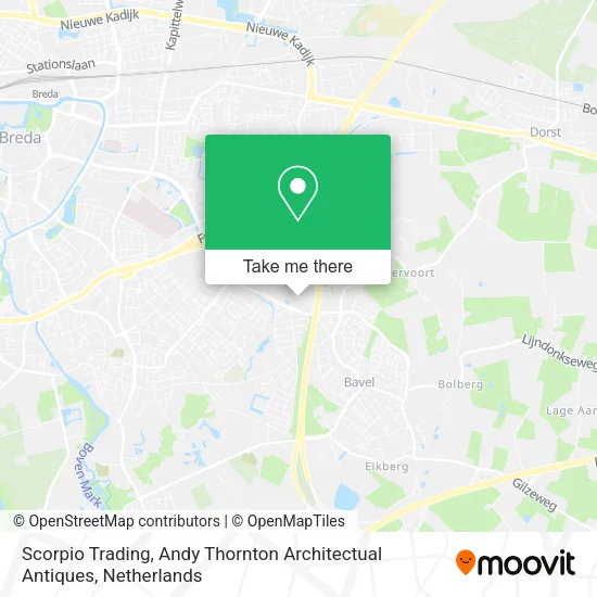 Scorpio Trading, Andy Thornton Architectual Antiques map