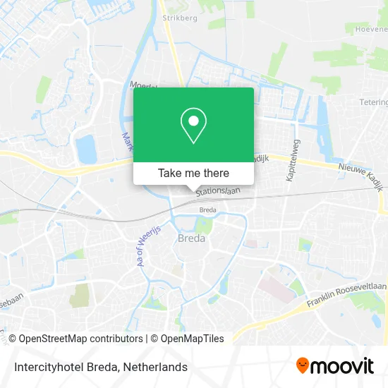 Intercityhotel Breda map