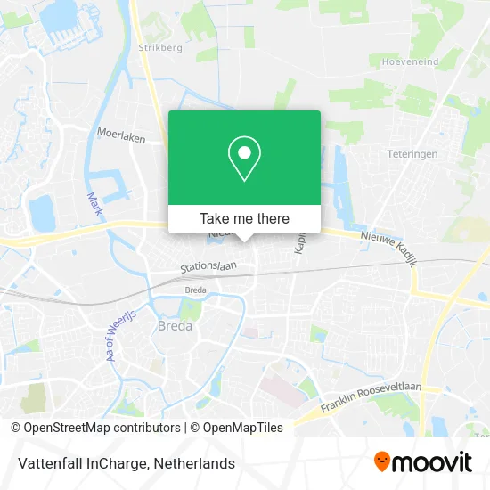 Vattenfall InCharge map