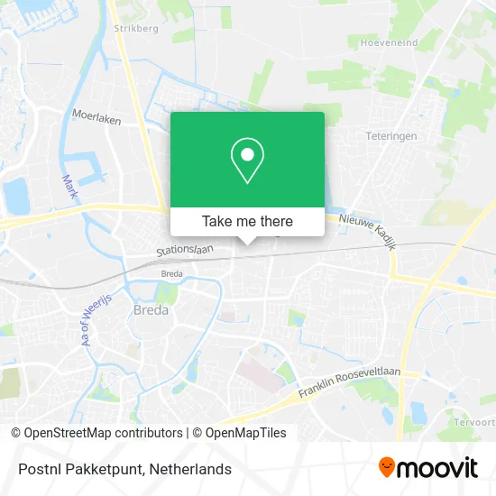 Postnl Pakketpunt map