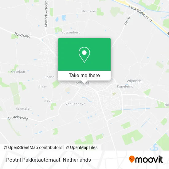 Postnl Pakketautomaat map